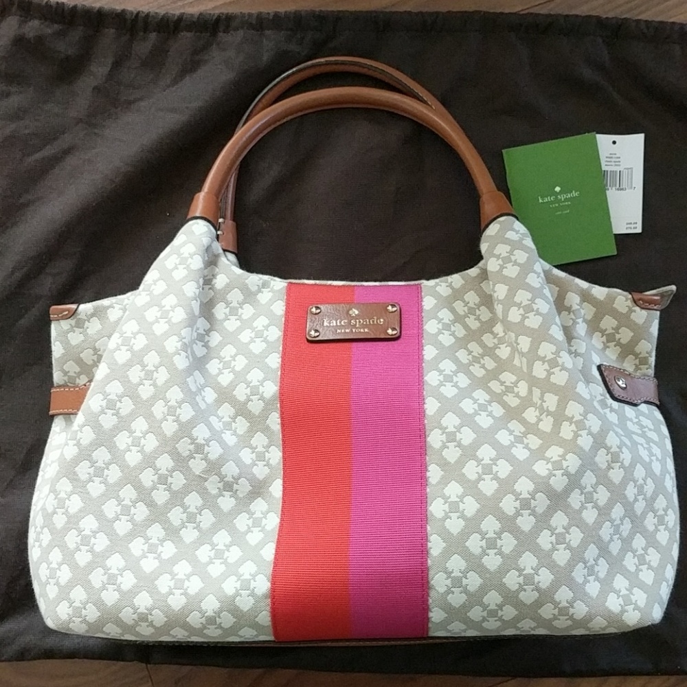 Kate Spade Stevie in Stucco design handbag